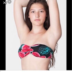 American Apparel bandeau swim top L